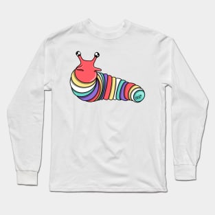 Sapphic (New) Pride Fidget Slug Long Sleeve T-Shirt